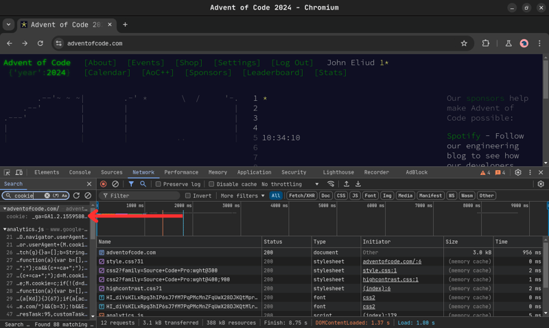 GO でコード入力のアドベントを動的に取得する