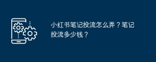 小红书笔记投流怎么弄？笔记投流多少钱？