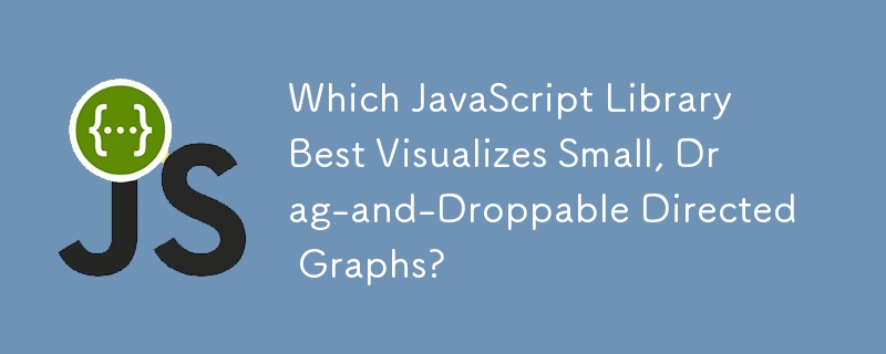 Welche JavaScript-Bibliothek visualisiert am besten kleine gerichtete Diagramme, die per Drag-and-Drop verschoben werden können?