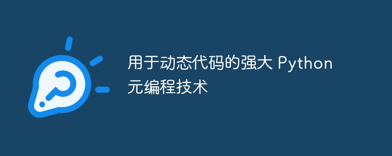 用于动态代码的强大 Python 元编程技术 - 小浪资源网