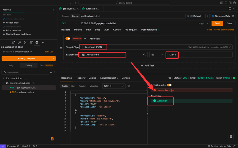 EchoAPI for Cursor 入门指南：断言可视化技术