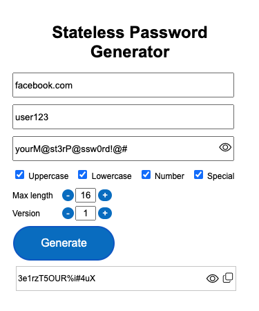 Stateless Password Generator: Secure and Hassle-Free Password Management