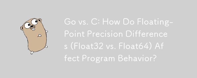 Go 與 C：浮點精確度差異（Float32 與 Float64）如何影響程式行為？