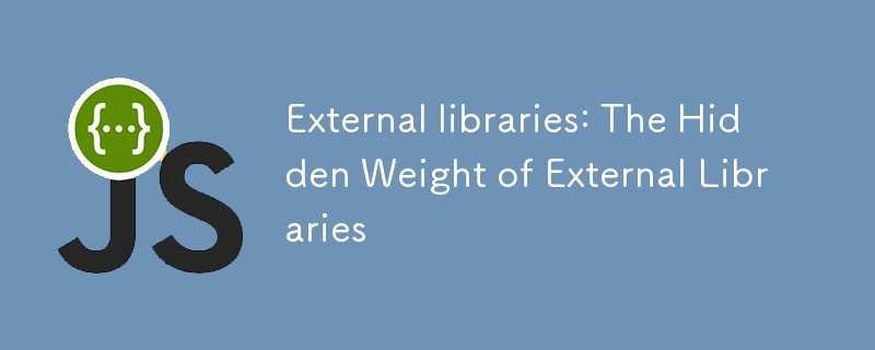 External libraries: The Hidden Weight of External Libraries