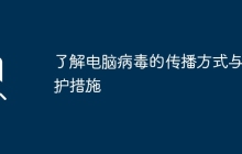 了解电脑病毒的传播方式与防护措施