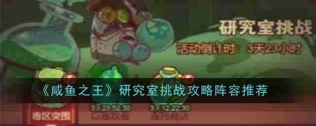 《咸鱼之王》研究室挑战攻略阵容推荐​