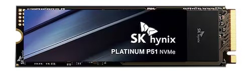SK 海力士 PCIe 5.0 固态硬盘 P51 海外上架:顺序速度 13.4~14.7 GB/s,随机 2300~2400K