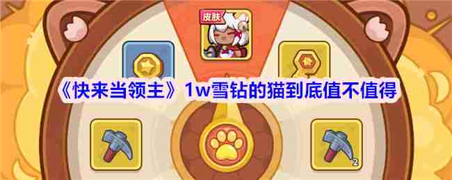 《快来当领主》1w雪钻的猫到底值不值得