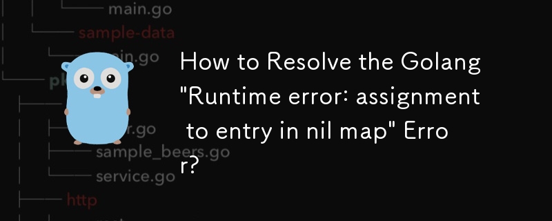 assignment to entry in nil map error golang