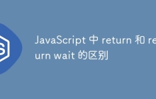 JavaScript 中 return 和 return wait 的区别