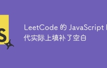 LeetCode 的 JavaScript 时代实际上填补了空白