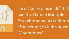 How Can Promise.all() Efficiently Handle Multiple Asynchronous Tasks Before Proceeding to Subsequent Operations?