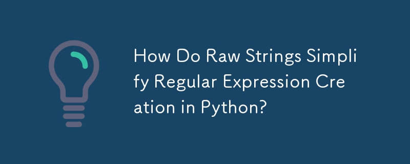 Bagaimanakah Raw Strings Memudahkan Penciptaan Ungkapan Biasa dalam Python?