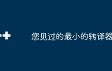 您见过的最小的转译器