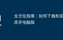 全方位指南：如何下载和安装虎牙电脑版