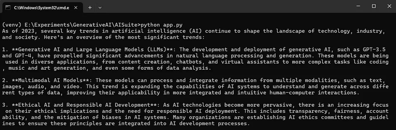 AISuite:简化跨多个 LLM 提供商的 GenAI 集成