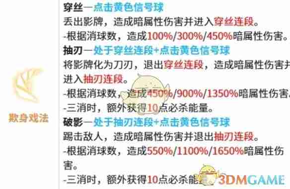《战双帕弥什》莉莉丝谬影技能介绍