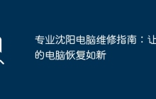 专业沈阳电脑维修指南：让你的电脑恢复如新