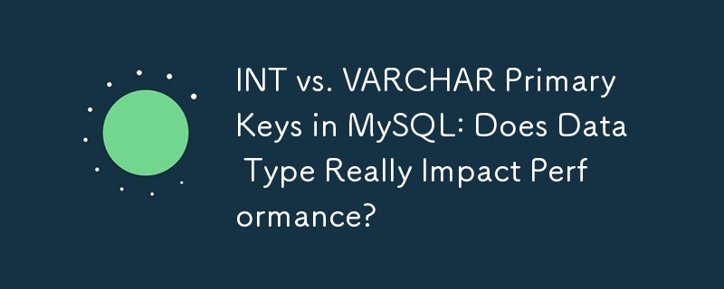 MySQL 中的 INT 與 VARCHAR 主鍵：資料型別真的會影響效能嗎？