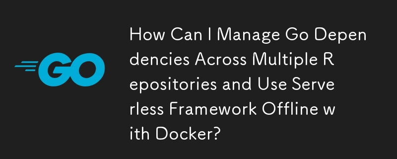 複数のリポジトリにわたる Go 依存関係を管理し、Docker でサーバーレス フレームワークをオフラインで使用するにはどうすればよいですか?