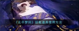 《无尽梦回》冠冕道具使用方法