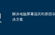 解决电脑屏幕变灰的原因与解决方案