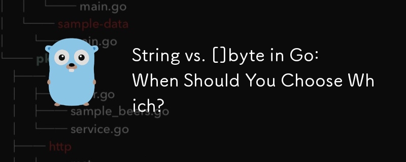 Go 中的 String 与 []byte：什么时候应该选择哪个？