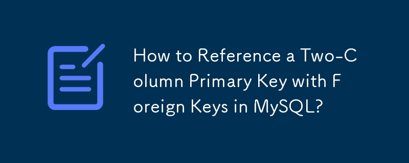 How to Reference a Two-Column Primary Key with Foreign Keys in MySQL?