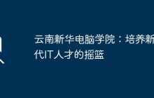 云南新华电脑学院：培养新时代IT人才的摇篮