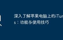 深入了解苹果电脑上的iTunes：功能与使用技巧