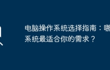 电脑操作系统选择指南：哪个系统最适合你的需求？