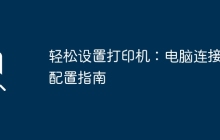 轻松设置打印机：电脑连接与配置指南