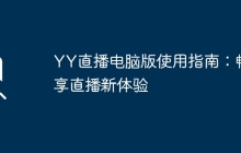 YY直播电脑版使用指南：畅享直播新体验