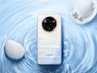 真我 14 Pro＋全球首发温度感应变色技术 珍珠白色后盖遇冷变蓝色