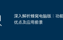 深入解析蜂窝电脑版：功能、优点及应用前景