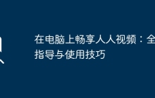 在电脑上畅享人人视频：全面指导与使用技巧