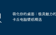 萌化你的桌面：极具魅力的皮卡丘电脑壁纸精选