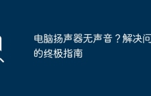 电脑扬声器无声音？解决问题的终极指南