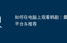 如何在电脑上观看韩剧：最佳平台与推荐