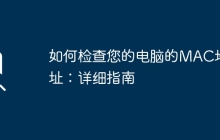如何检查您的电脑的MAC地址：详细指南