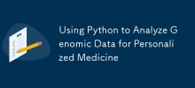 Using Python to Analyze Genomic Data for Personalized Medicine