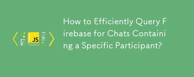 How to Efficiently Query Firebase for Chats Containing a Specific Participant?