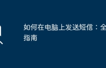 如何在电脑上发送短信：全面指南
