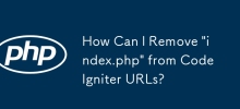 How Can I Remove 'index.php' from CodeIgniter URLs?