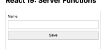 React  Server Functions