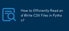 How to Efficiently Read and Write CSV Files in Python?