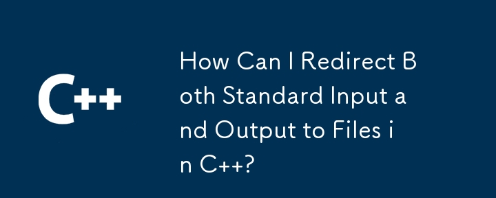 Bagaimanakah saya boleh mengubah hala kedua-dua Input dan Output Standard ke Fail dalam C?