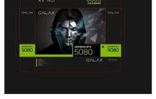 影驰 GALAX GeForce RTX 5080 显卡包装盒设计曝光