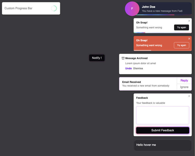 React-toastify v – endlich einfach anzupassen