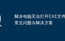 解决电脑无法打开EXE文件的常见问题与解决方案